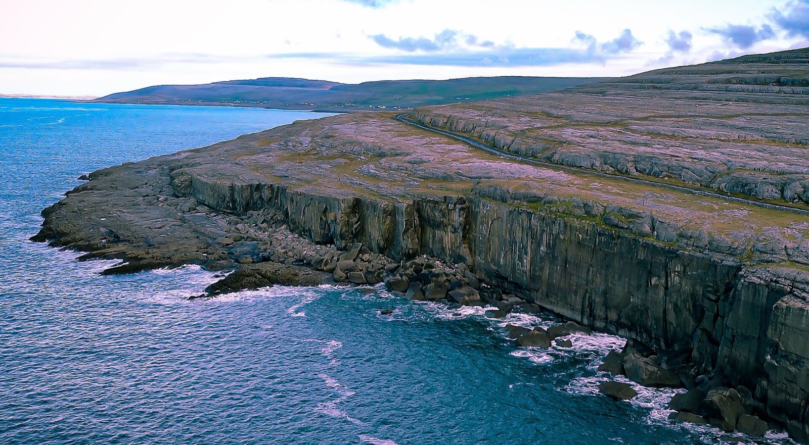 Burren and Cliffs of Moher UNESCO Global Geopark in IE